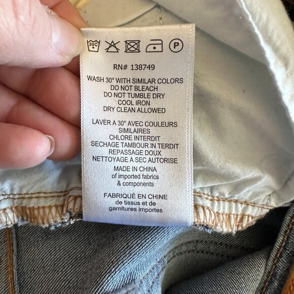 Women's 27 Etienne Marcel Red Zipper Indigo Splatter Skinny Zipper Fly - Picture 12 of 12